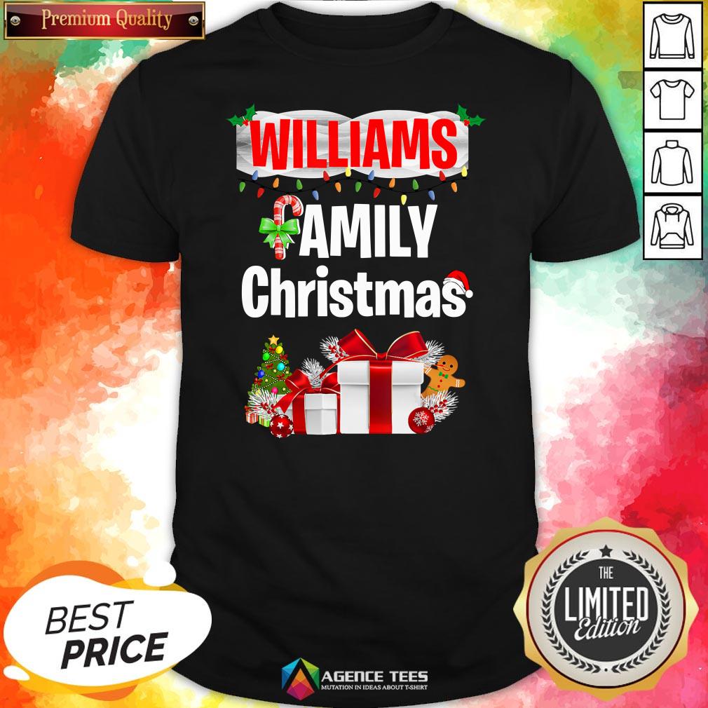 Nice Williams Family Gift Merry Christmas 2020 Shirt