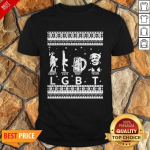 LGBT Liberty Guns Beer Trump Christmas Shirt