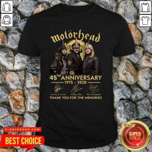 Motorhead 45th Anniversary Thank You For The Memories Signatures Shirt