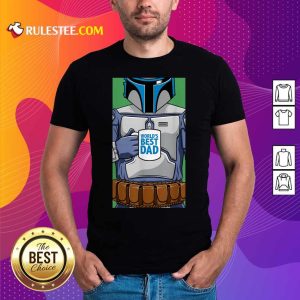Top Star Wars Jango Fett World’s Best Dad Portrait Father’s Day Shirt