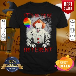 Lovely Lgbt Halloween Pennywise It’s Ok To Be Different Shirt