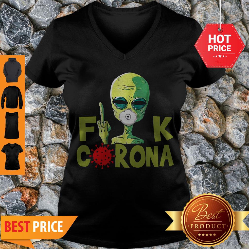 Official Alien Mask Fuck Corona Shirt