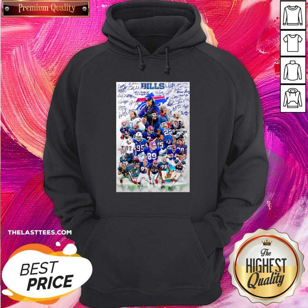 Official Buffalo Bills Team Football Full Player 2021 Signatures Shirt