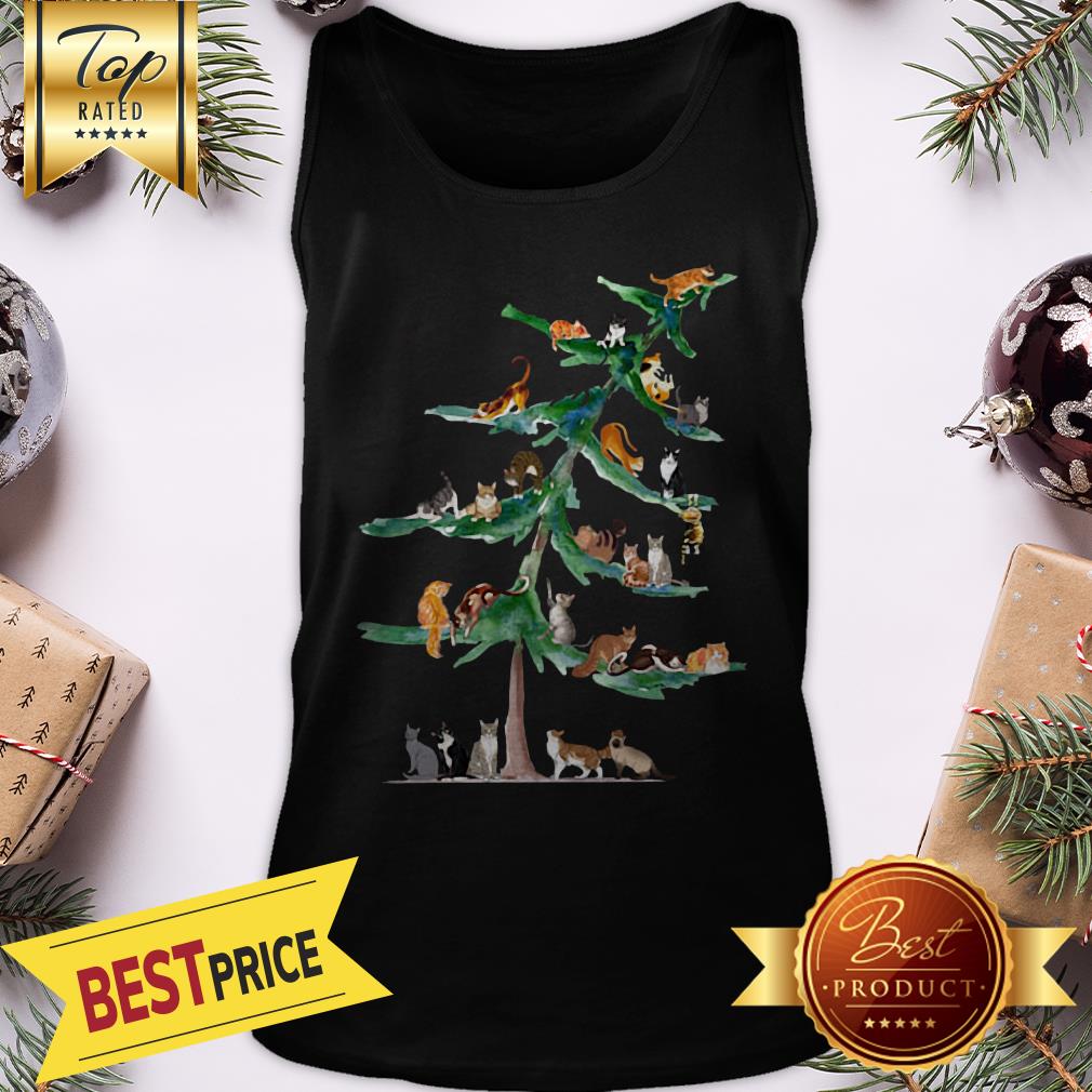 Official Cats Tree Christmas Shirt
