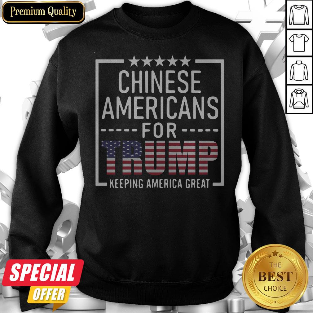 Official Chinese Americans For Trump Conservative Gift 2020 Election Shirt