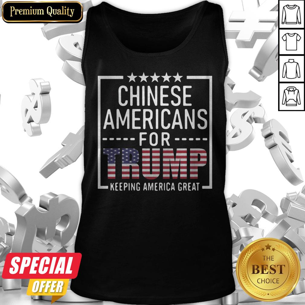 Official Chinese Americans For Trump Conservative Gift 2020 Election Shirt