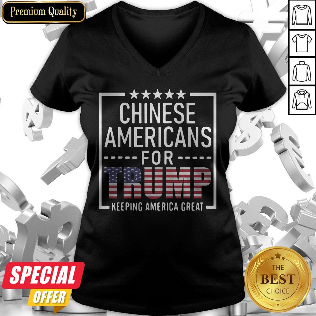 Official Chinese Americans For Trump Conservative Gift 2020 Election Shirt