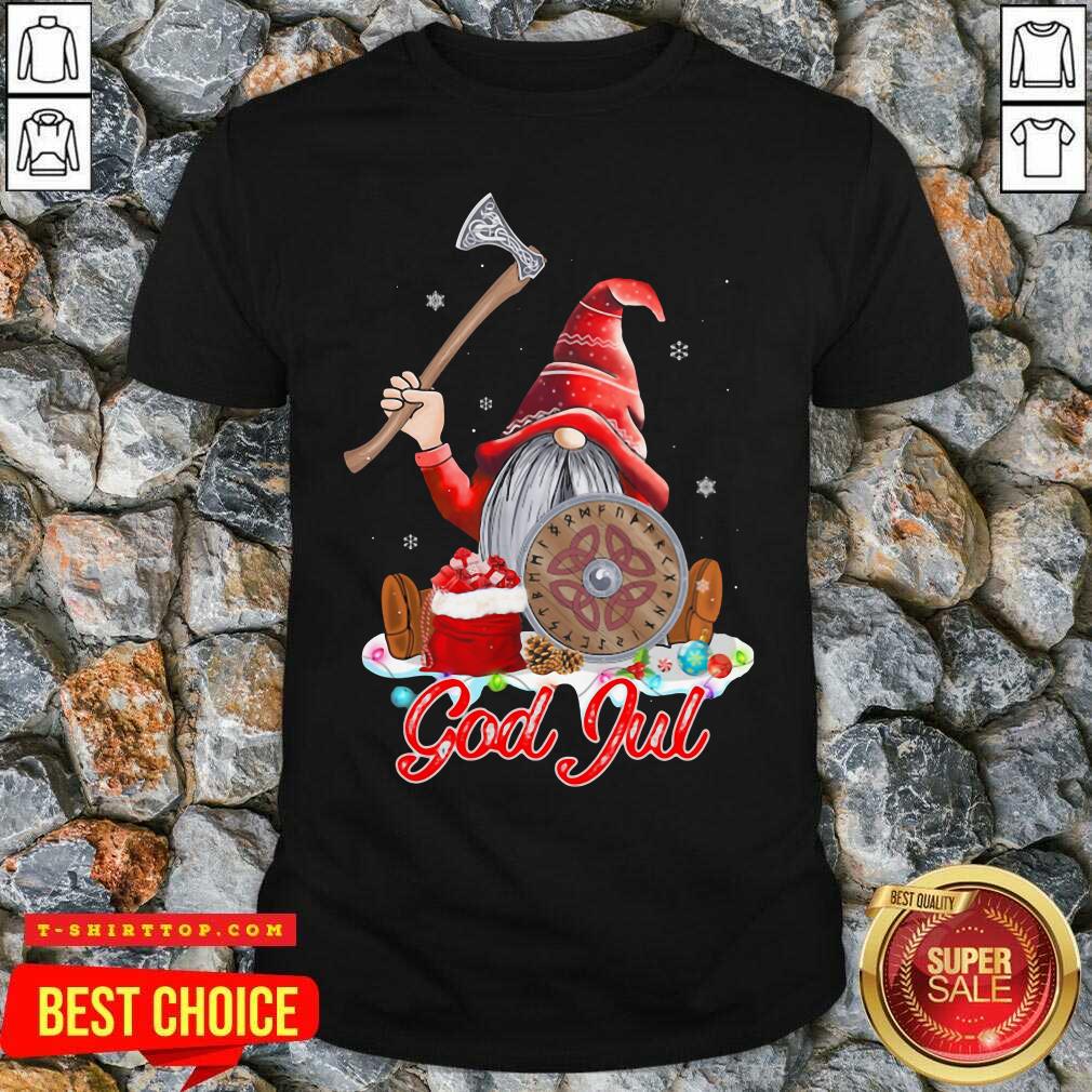Official Gnome Viking Glaedelig Jul Christmas Shirt