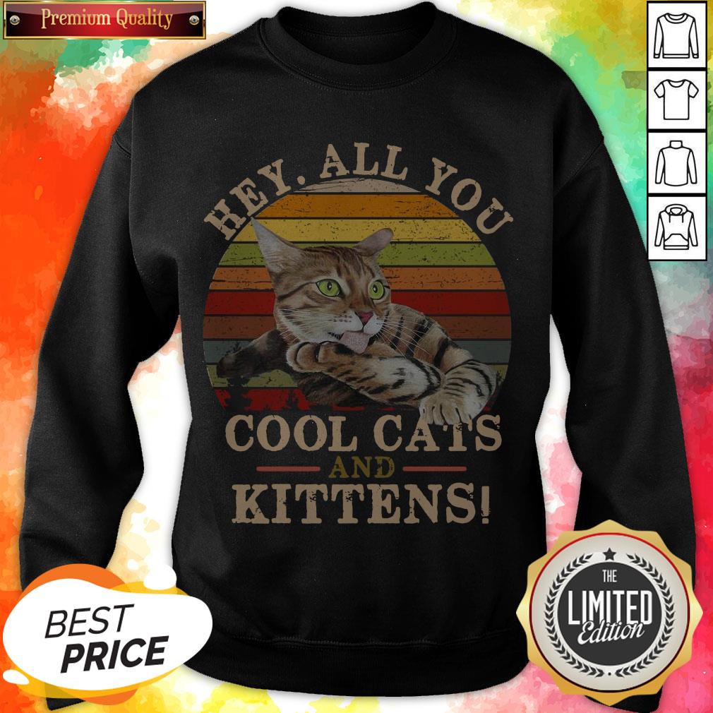 Official Hey All You Cool Cats And Kittens Vintage Shirt