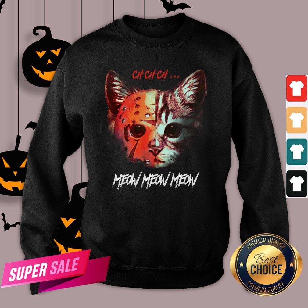 Official Jason Voorhees Cat Ch Ch Ch Meow Meow Meow Shirt