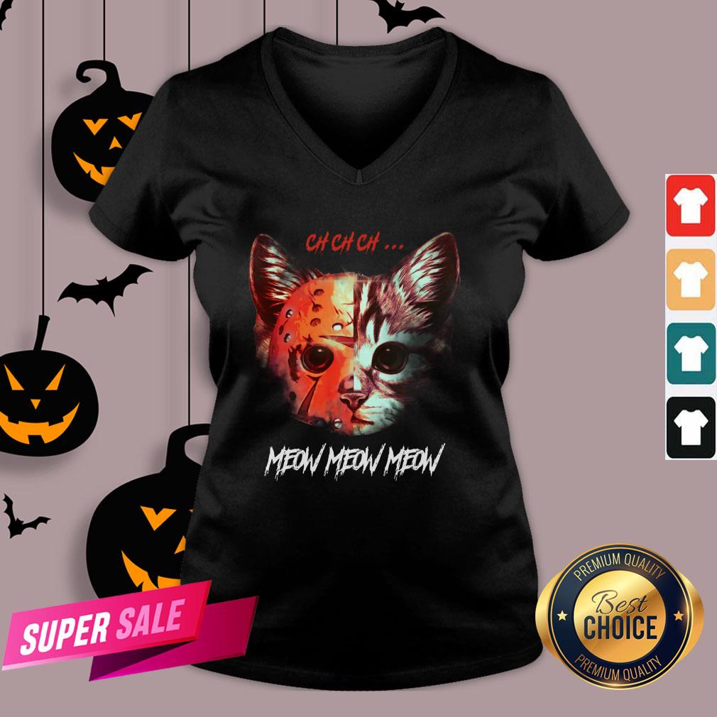Official Jason Voorhees Cat Ch Ch Ch Meow Meow Meow Shirt