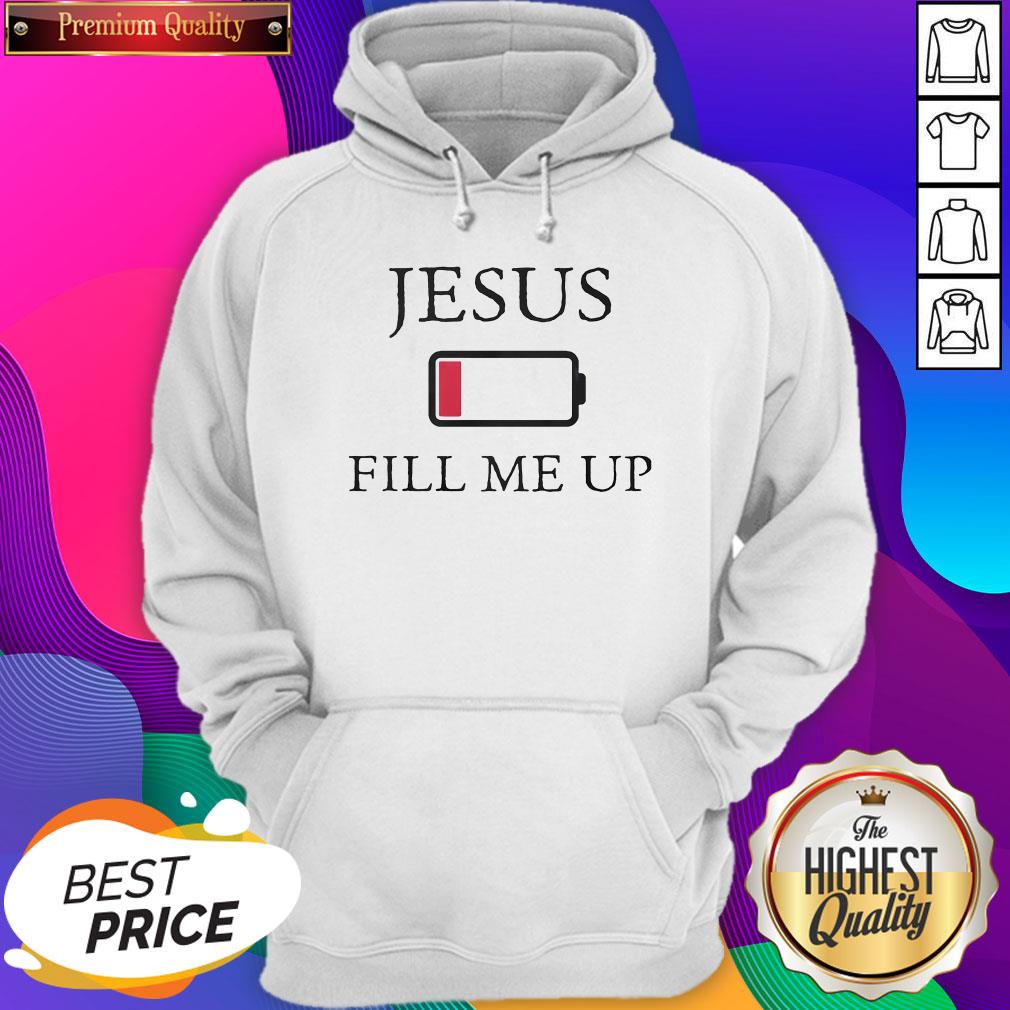 Official Jesus Fill Me Up Low Battery Symbol Shirt