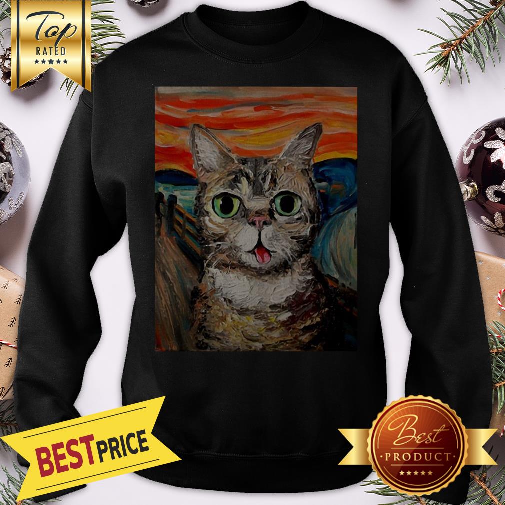 Official Lil Bub The Scream Vincent Van Gogh Shirt