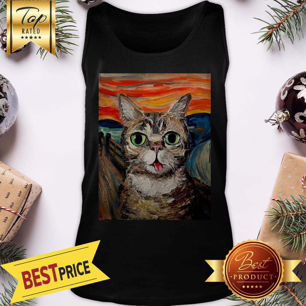 Official Lil Bub The Scream Vincent Van Gogh Shirt