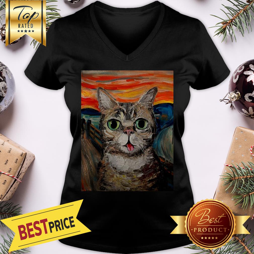 Official Lil Bub The Scream Vincent Van Gogh Shirt