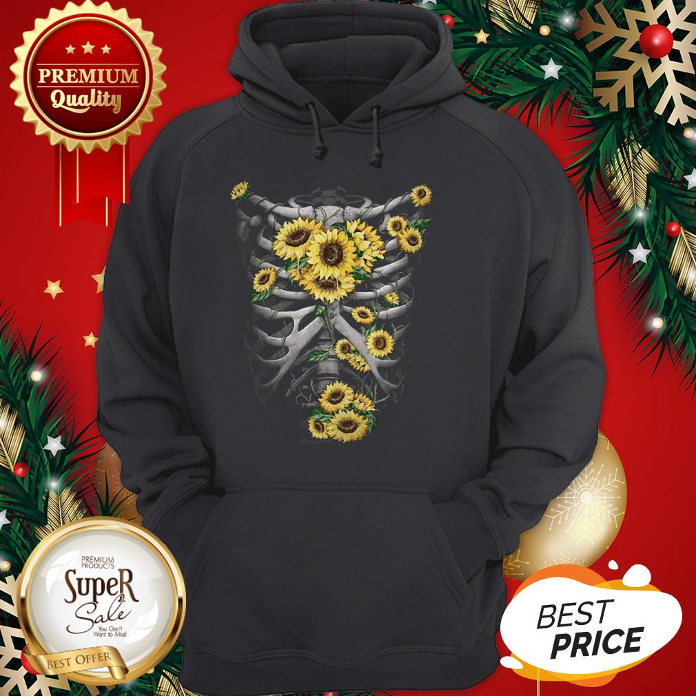 Official Skeleton Bones Sunflowers Shirt