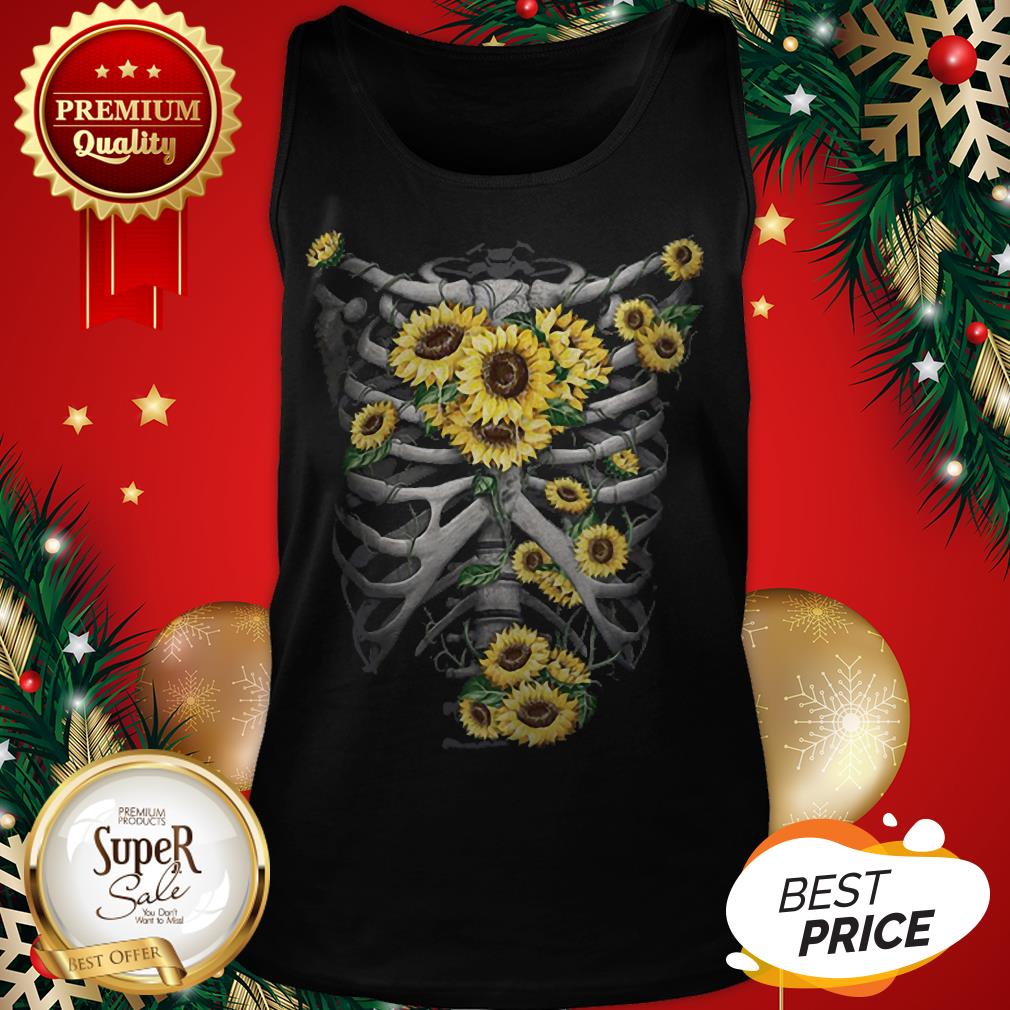 Official Skeleton Bones Sunflowers Shirt