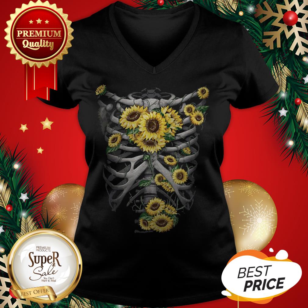 Official Skeleton Bones Sunflowers Shirt