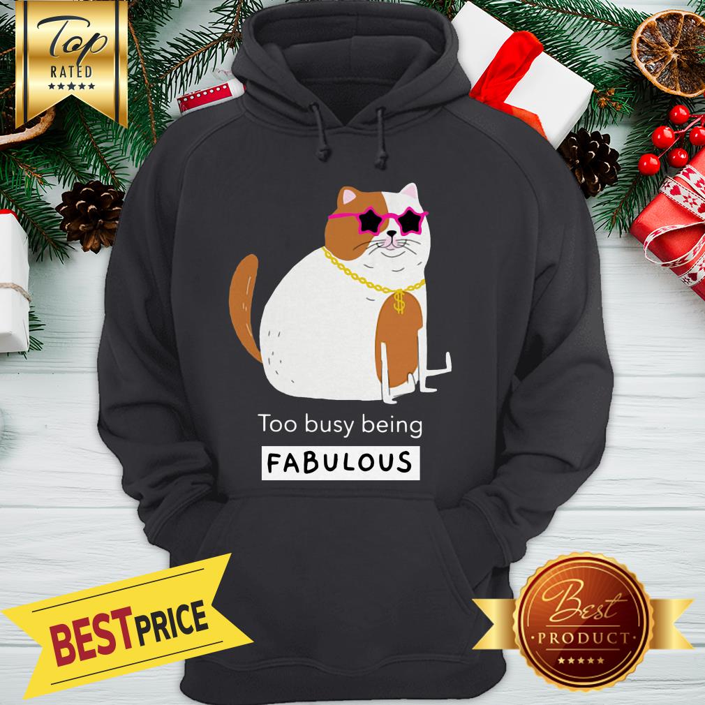 Official Smiling Cat Too Busy Being Fabulous Shirt