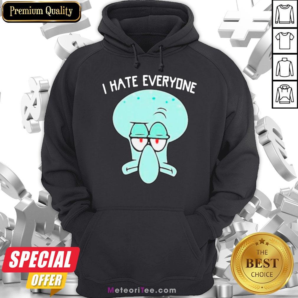 Official Squidward Tentacles I Hate Everyone Shirt