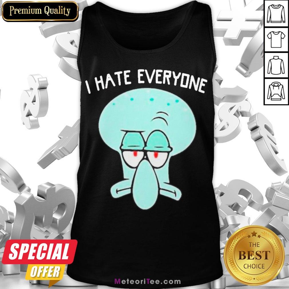 Official Squidward Tentacles I Hate Everyone Shirt