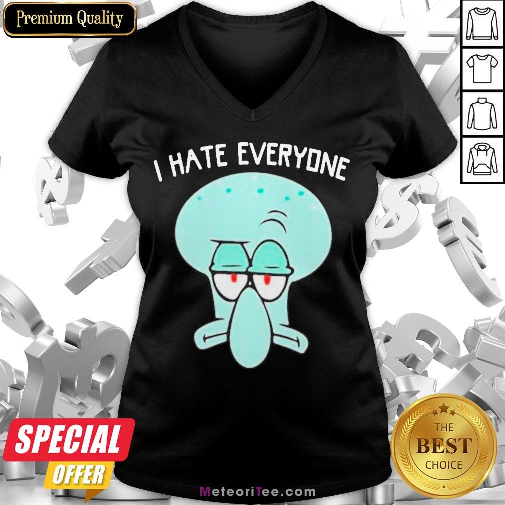 Official Squidward Tentacles I Hate Everyone Shirt