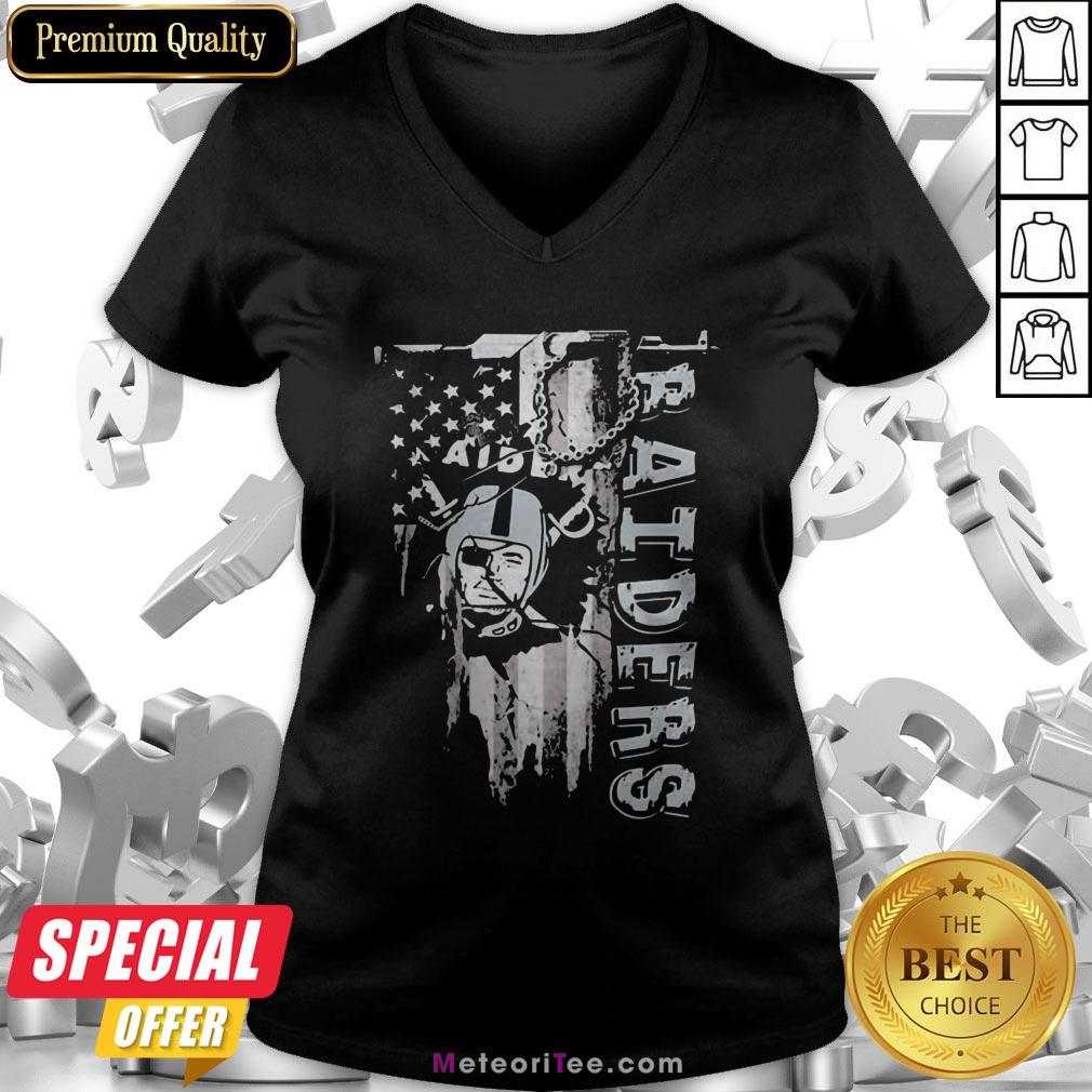 Oklahoma Raiders American Flag Vintage Shirt