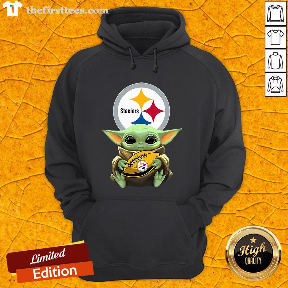 Original Pretty Star Wars Baby Yoda Hug Pittsburgh Steelers Shirt