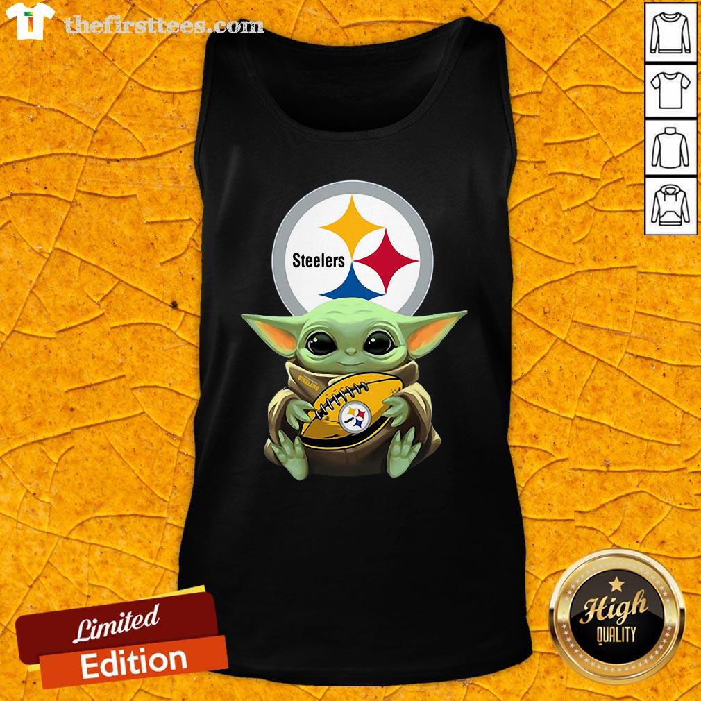 Original Pretty Star Wars Baby Yoda Hug Pittsburgh Steelers Shirt