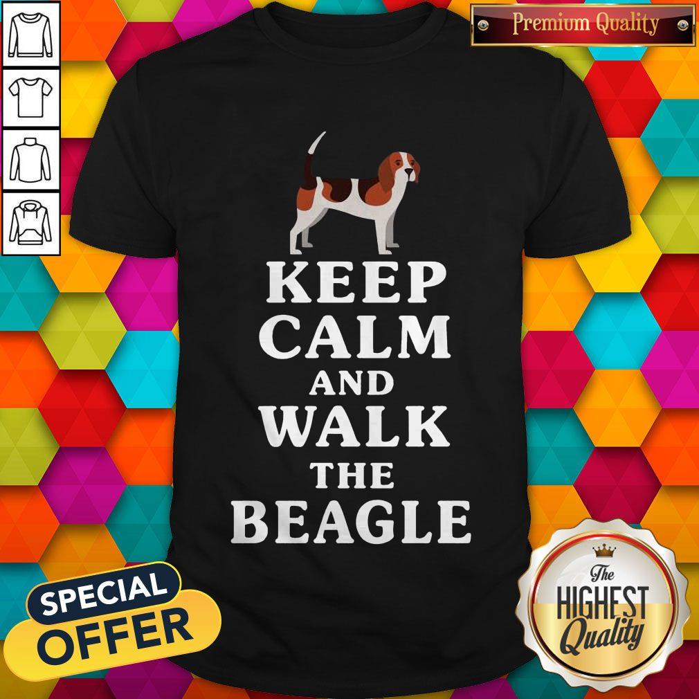 Top Keep Calm And Walk The Beagle Shirt