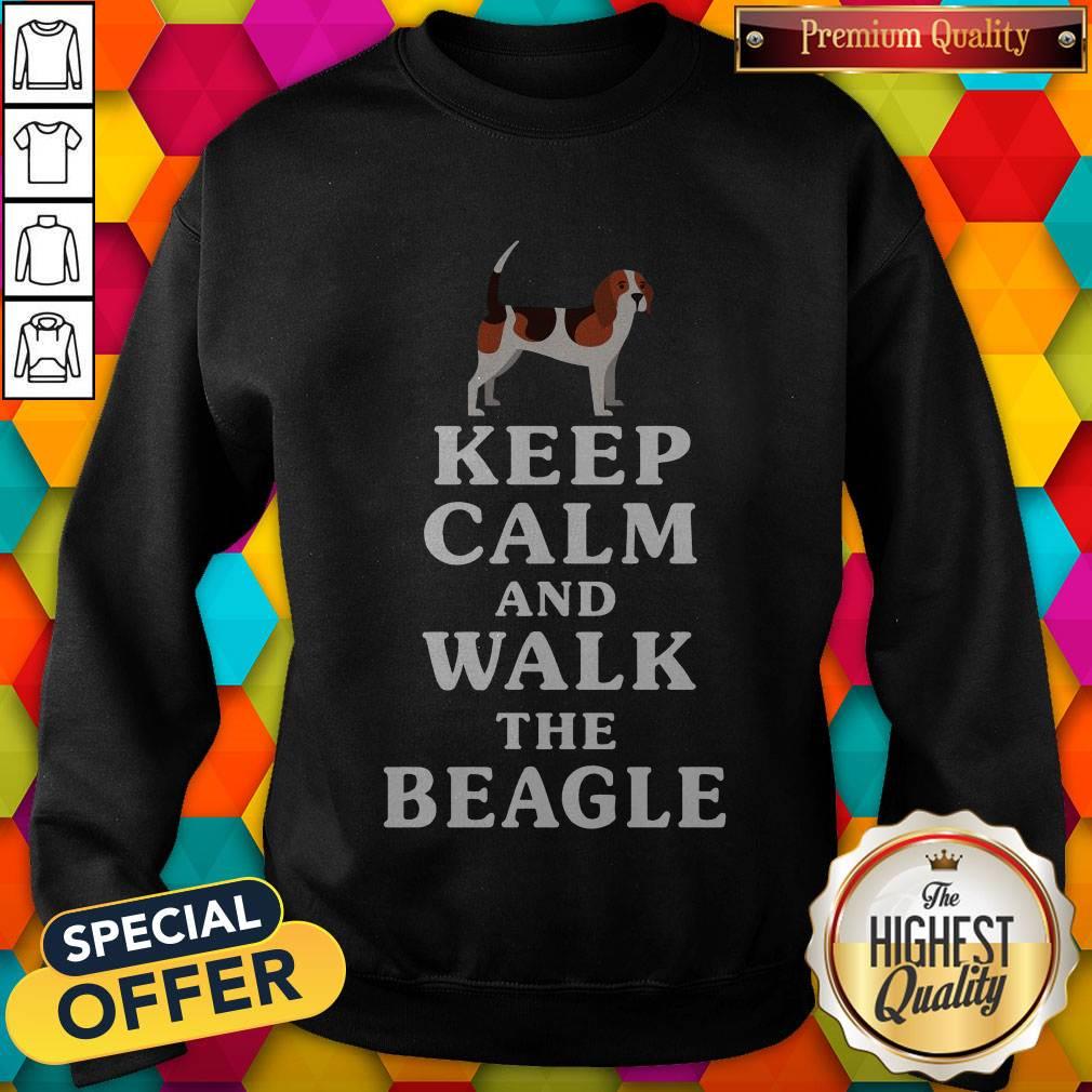 Top Keep Calm And Walk The Beagle Shirt
