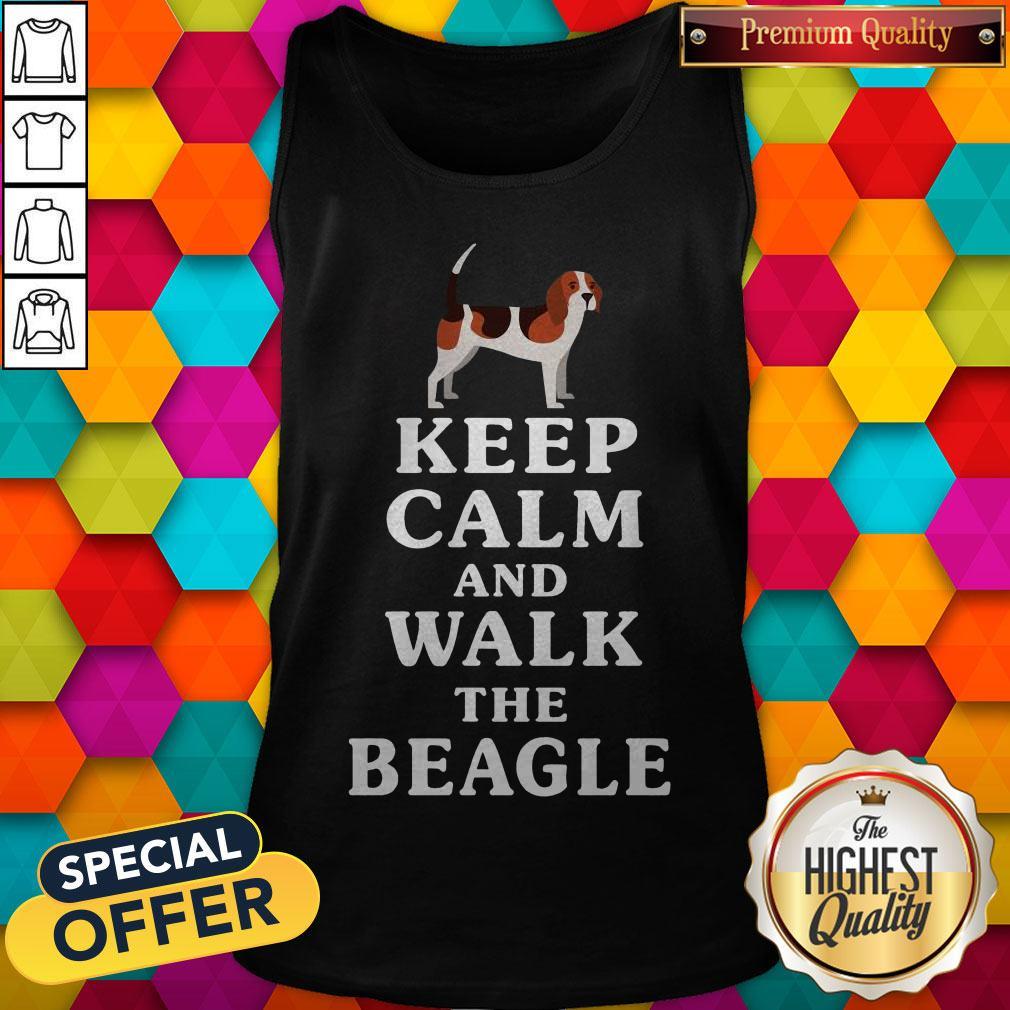 Top Keep Calm And Walk The Beagle Shirt