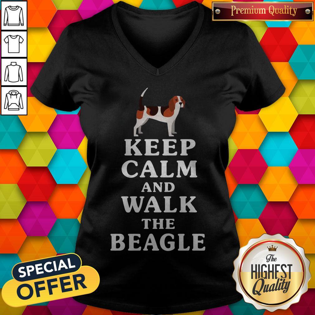 Top Keep Calm And Walk The Beagle Shirt