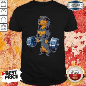 Pretty Dachshund Weightlifting Shirt