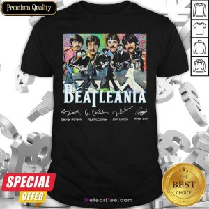 Original The Beatleania George Harrison Paul Mc Cartney John Lennon Ringo Starr Shirt