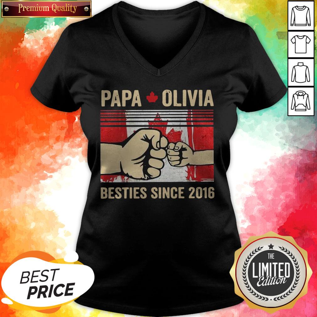Papa Olivia Besties Since 2016 Shirt