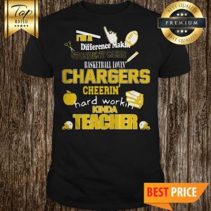 Los Angeles Chargers NFL I’m A Difference Makin Student Carin Baseketball Lovin Kinda Teacher Shirt