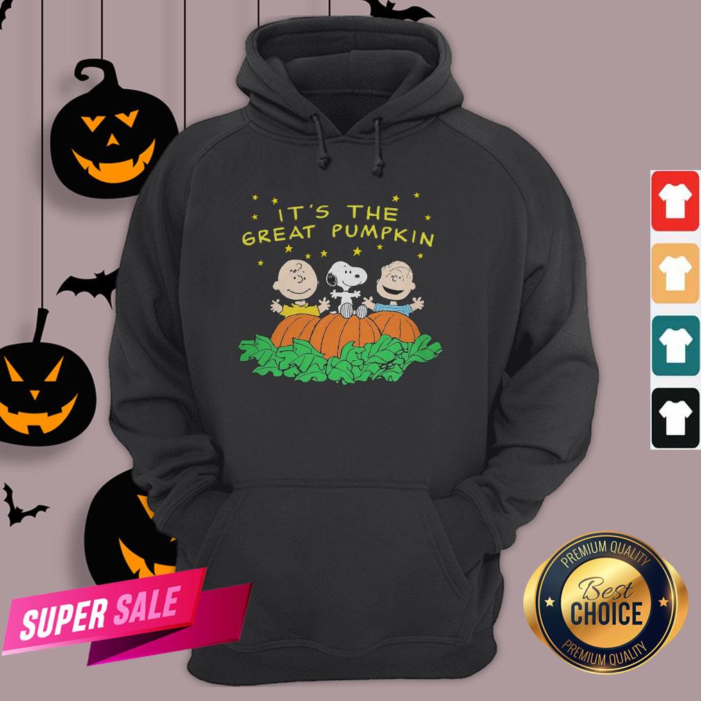 Peanuts Halloween It’s The Great Pumpkin Men’s Black Shirt