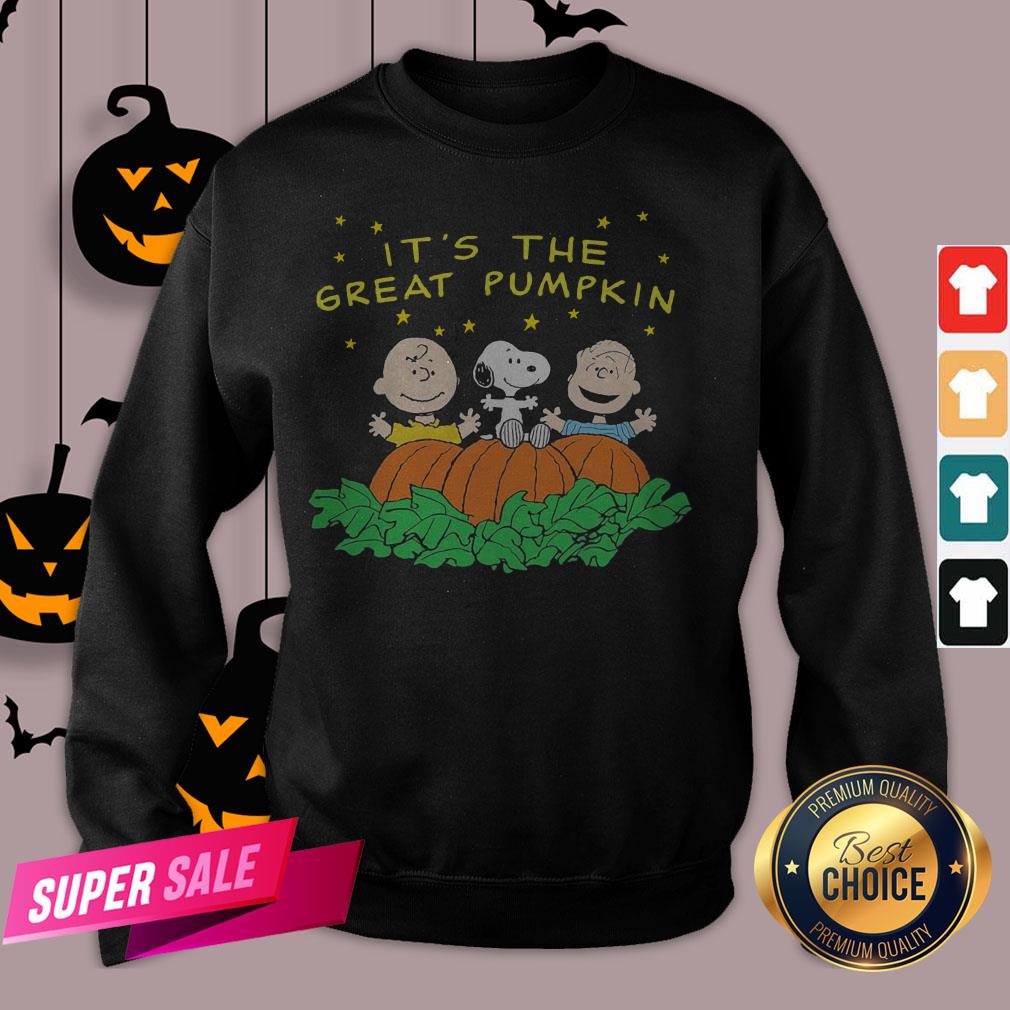 Peanuts Halloween It’s The Great Pumpkin Men’s Black Shirt