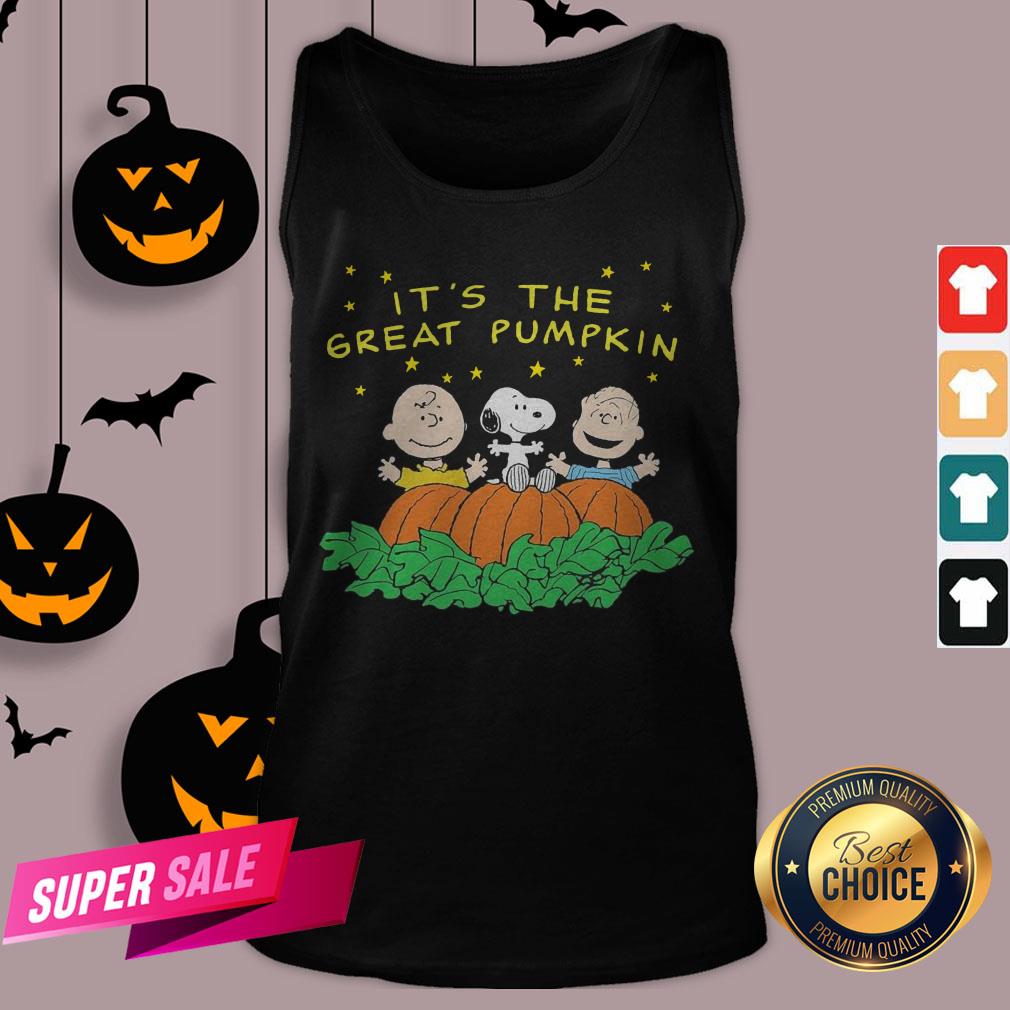 Peanuts Halloween It’s The Great Pumpkin Men’s Black Shirt