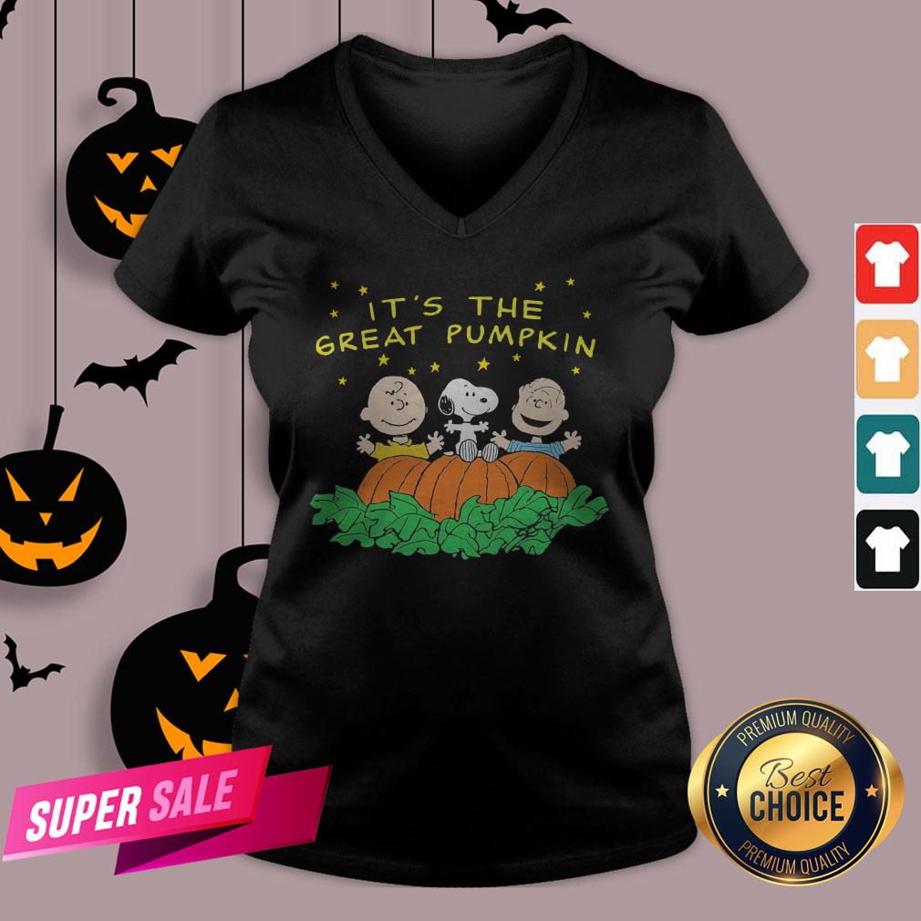 Peanuts Halloween It’s The Great Pumpkin Men’s Black Shirt