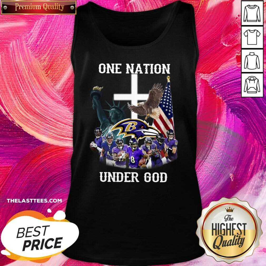 Perfect Baltimore Ravens One Nation Under God Shirt