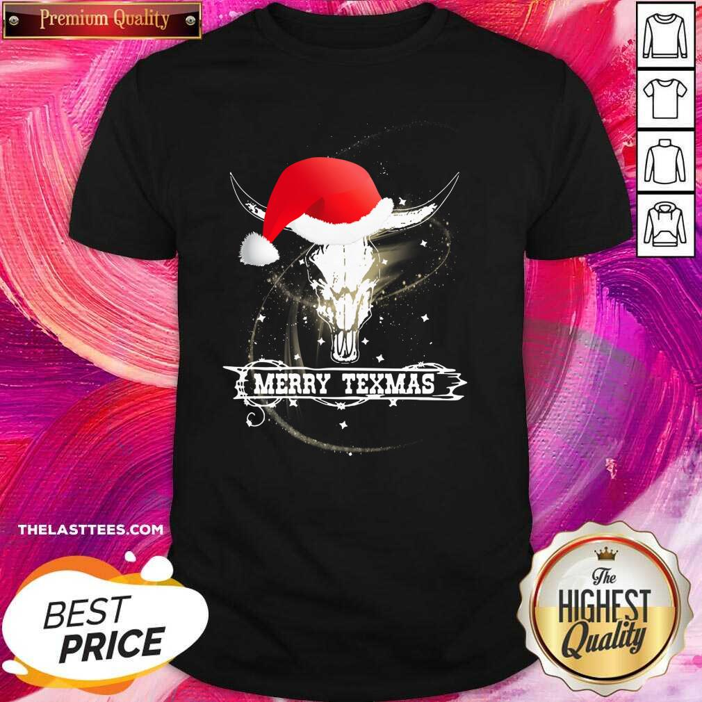Perfect Merry Texmas Skull Cow Christmas Shirt