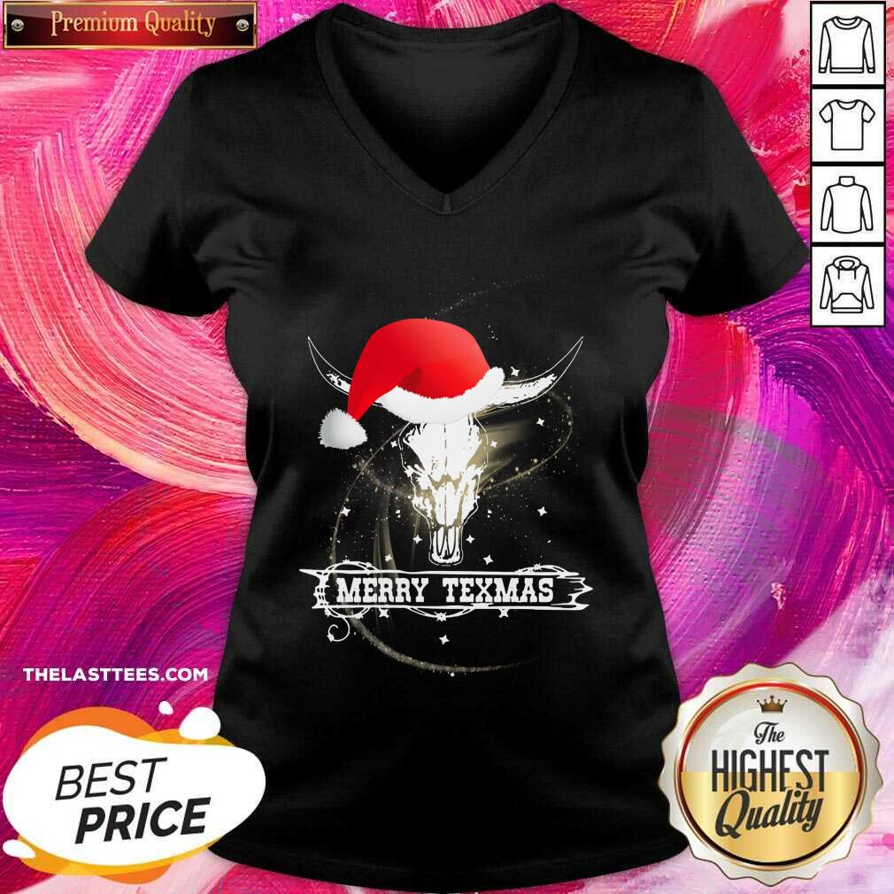 Perfect Merry Texmas Skull Cow Christmas Shirt
