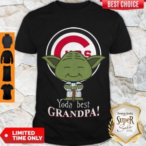 Cute Chicago Cubs Yoda Best Grandpa Shirt