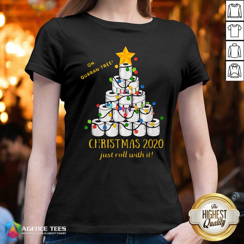 Premium 2020 Quarantine Christmas Toilet Paper Tree Shirt