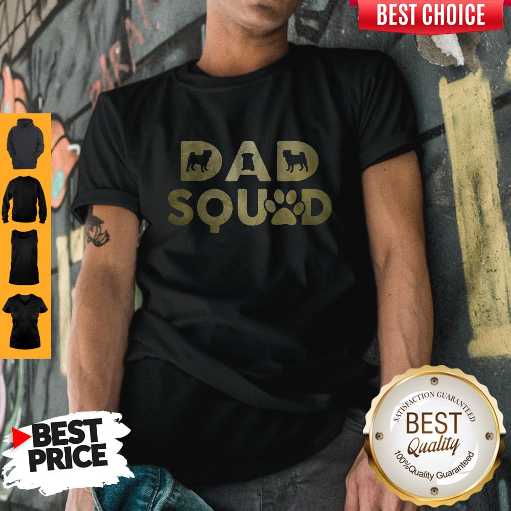 Premium Dad Squad Pug Dog Fathers Day Shirt