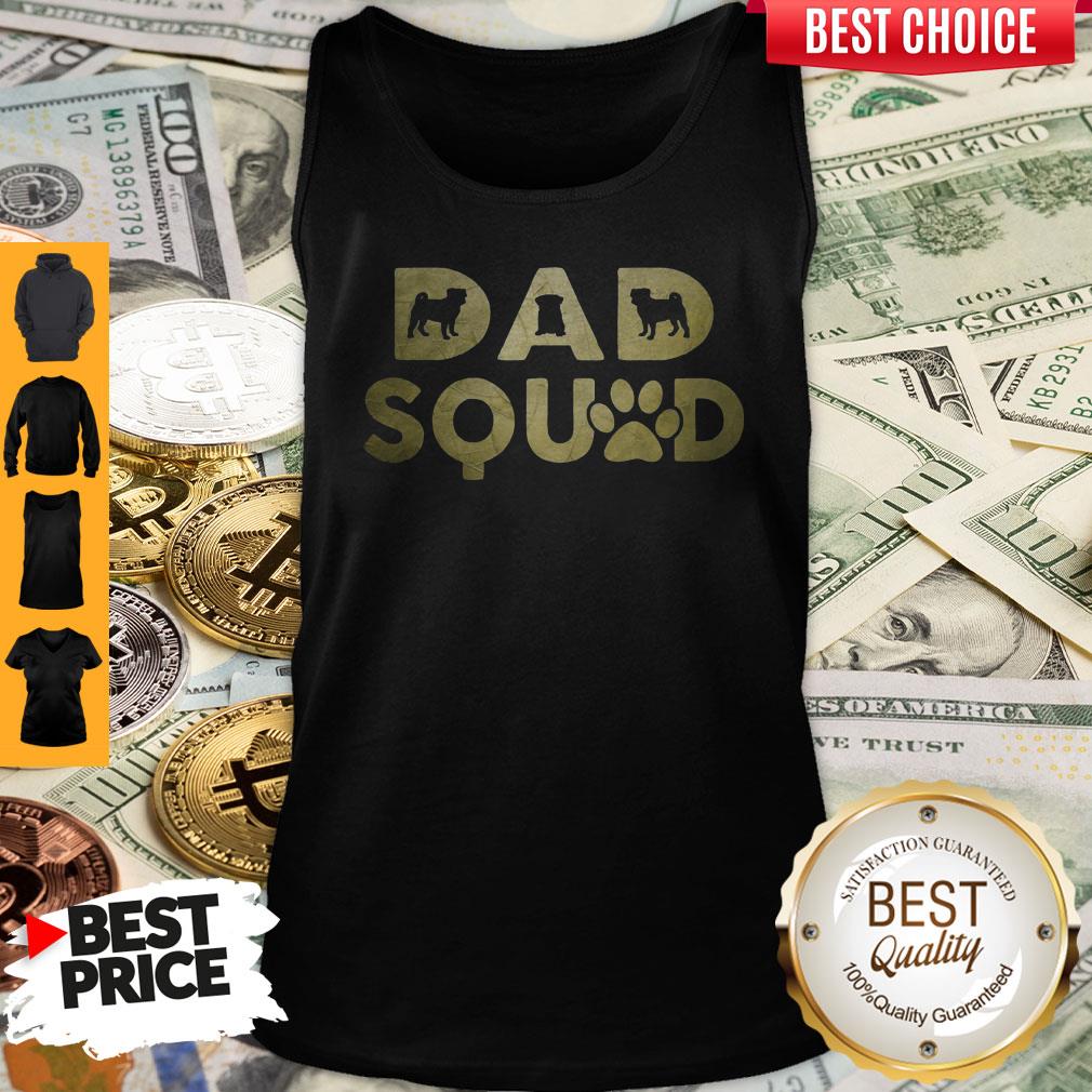 Premium Dad Squad Pug Dog Fathers Day Shirt