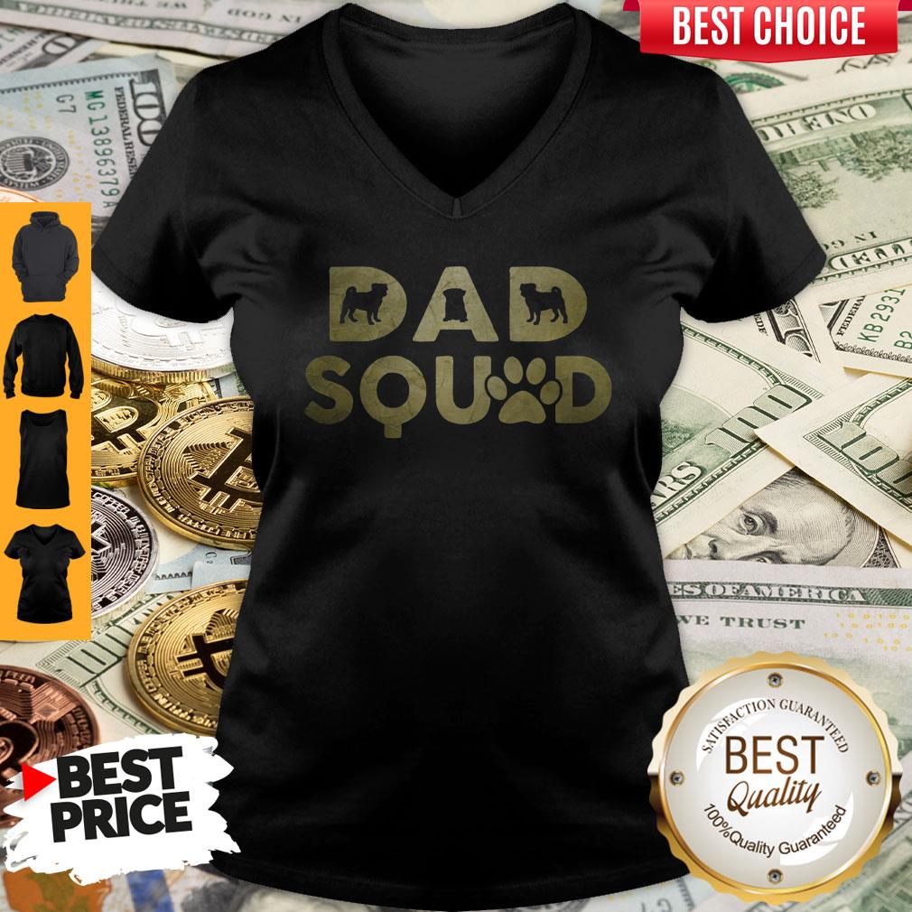 Premium Dad Squad Pug Dog Fathers Day Shirt