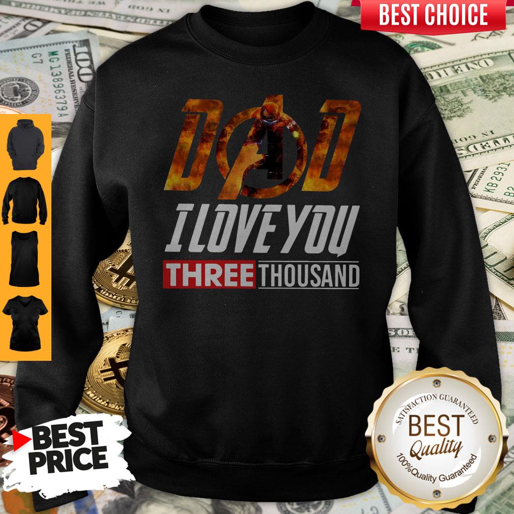 Premium Iron Man Dad I Love You Three Thousand Shirt